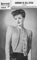 bestway knitting pattern 1940s twinset