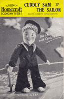 sailor toy from socks 1940's