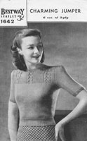 vintageg ladies summer top bestway 1940s