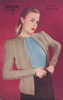 vintage ladies Bestway cardigna knitting pattern