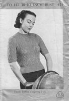 ladies summer tops knitting patterns 1940s