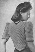 vintage ladies crochet jacket knitting pattern 1940s