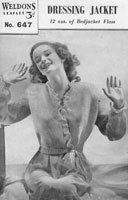 vintage ladies bede jacket knitting pattern 1940s