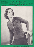 vintage jumper cardigan knitting pattern 1930s