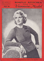 vintage ladies 1930s jumper knitting pattern