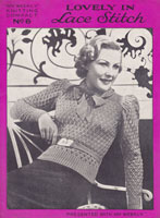 vintage ladies 1930s jumper pattern 