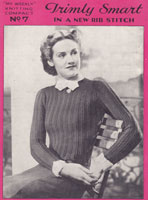vintage 1930s jumper knitting pattern