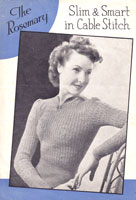 ladies 1940s jumper knitting pattern
