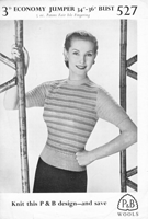 ladies stripe jumper from wartime