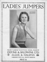 vintage 1920s ladies knitting pattern