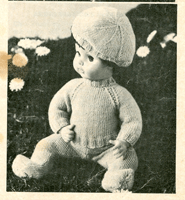 Great vintage doll knitting pattern