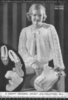 vintage bed jacket and gifts knitting pattern 1930s