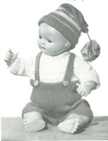 Vintage knitting pattern for dolls. Another lovely set for boy dolls