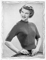 ladies vintage knitting pattern from 1940s for a twinset