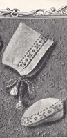vintage hood and beret fair isle knitting pattern 1940s