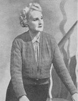 vintage ladies knitting pattern forcardigan for the fuller figure bust 40 inches 1930s