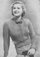 vintage ladies knitting pattern for coatee jumper from 1930s to fit 38 inch bust