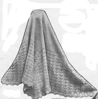 vintage baby shawl knitting pattern 1920