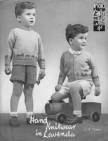 vintag bopys jumper knitting pattern with trains picture knit 1940s