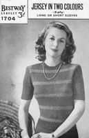 bestway 1704 vintage knitting pattern fair isle jumper
