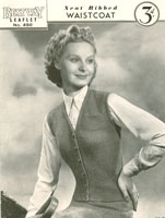 vintage ladies waistcoat knitting patterns