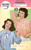 Great vintage ladies bed jacket knitting pattern