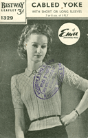 ladies vintage knitting pattern